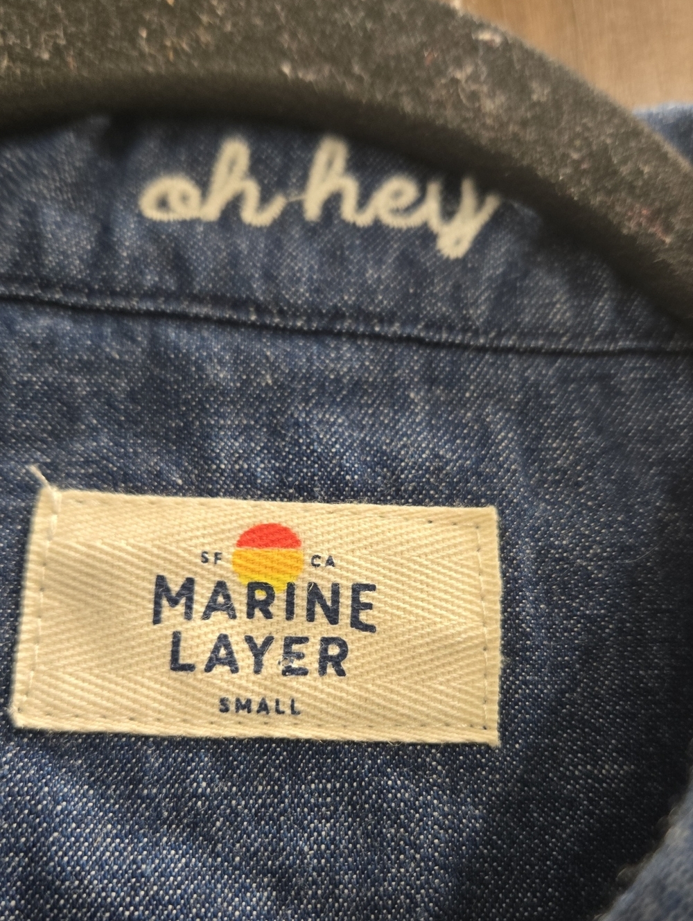 Marine Layer Embroidered Cropped Jacket in Indigo Stars Blue White-Size Small - Picture 5 of 15